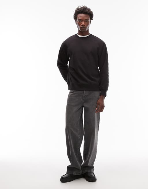 Carhartt WIP – Calma – Oversize-Sweatshirt in Schwarz mit gestepptem Rücken, 2 von 5