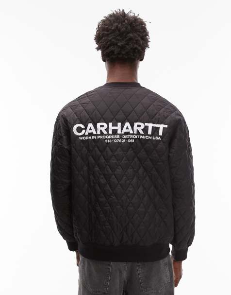 Carhartt WIP - Calma - Sweat oversize avec empiècement matelassé au dos - Noir - view 1