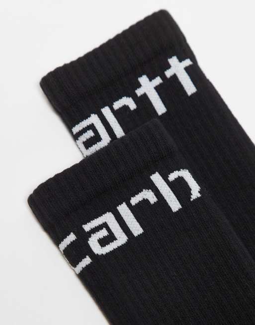 Carhartt WIP - Calze nere con logo, 2 di 3