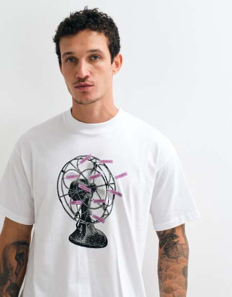 Carhartt WIP - Camiseta blanca con estampado gráfico de ventilador - view 1