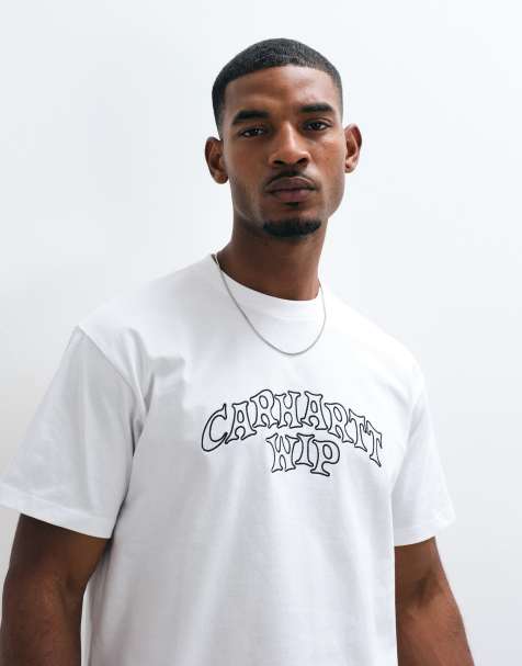 Carhartt WIP - camiseta blanca con logotipo estilo graffiti Limn Script - view 1