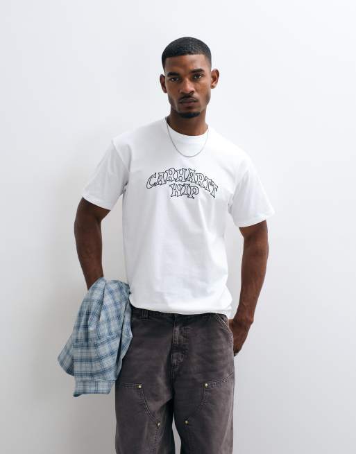 Carhartt WIP - camiseta blanca con logotipo estilo graffiti Limn Script, 2 de 5