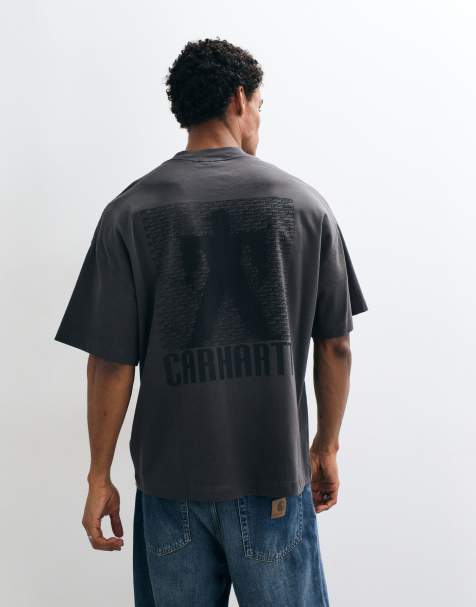Carhartt WIP camiseta con bolsillo en gris carbón - view 1