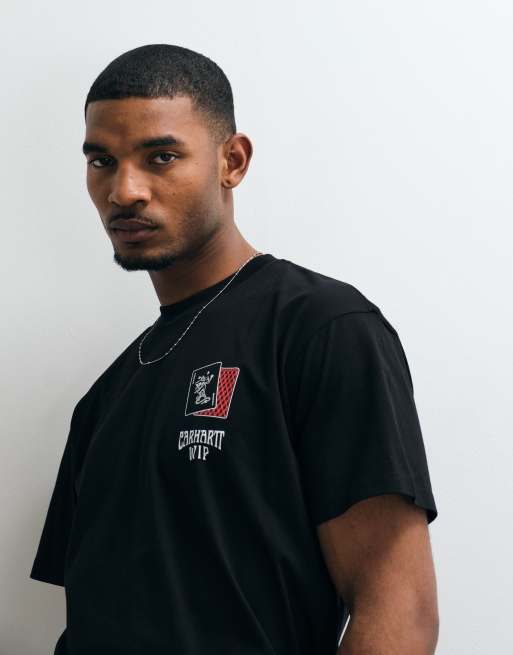 Carhartt WIP - camiseta con estampado trasero en negro, 4 de 5