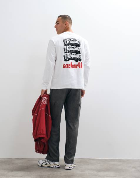 Carhartt WIP - camiseta de manga larga Framework en blanco - view 1