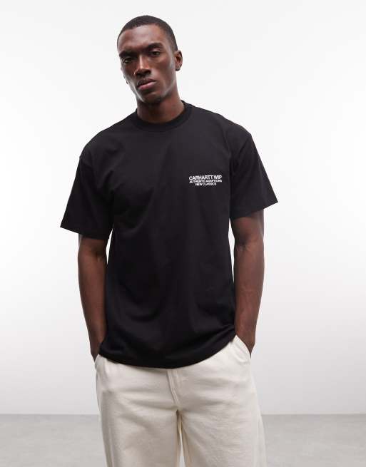Carhartt WIP - Camiseta negra con estampado en la espalda Sean Hamilton 03, 2 de 5