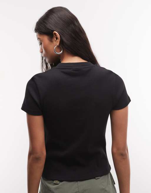 Carhartt WIP - camiseta negra con parche de corazón pequeño, 4 de 4