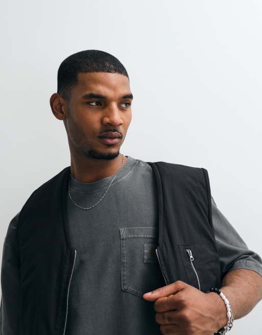 Carhartt WIP - Camiseta negra de corte suelto con bolsillo, 2 de 5