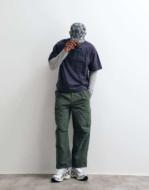 Carhartt WIP - camiseta premium lavada Lambert en azul marino, 2 de 5