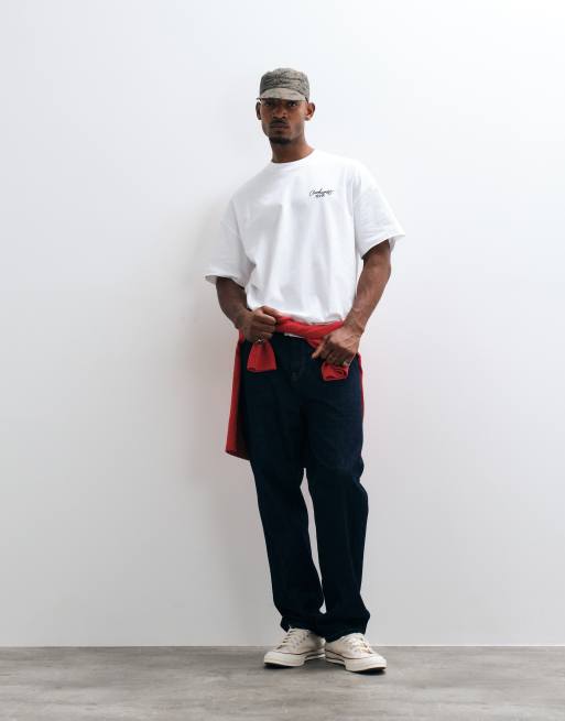 Carhartt WIP - camiseta Signature Script en blanco, 3 de 5