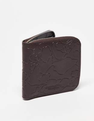 Carhartt WIP Carhartt WIP camo duck wallet in dark brown