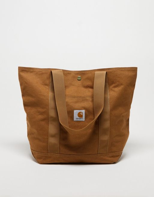  Carhartt WIP canvas tote bag in brown
