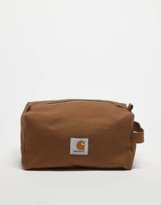 Carhartt WIP Carhartt WIP canvas washbag in brown