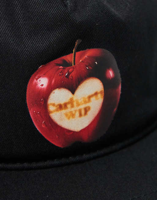 Carhartt WIP - Cappellino nero con grafica di mela, 2 di 3