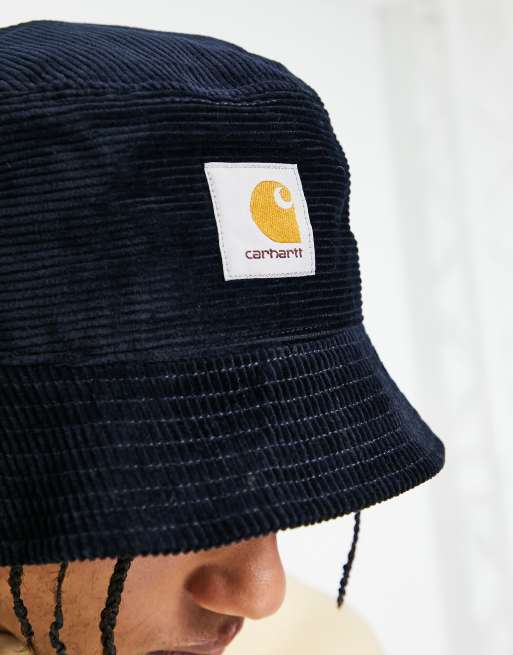 Carhartt WIP - Cappello da pescatore in velluto a coste blu navy