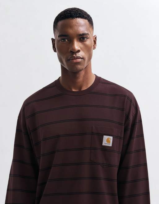 Carhartt WIP Cardona Pocket long sleeve t-shirt in multi stripe, 10 of 10