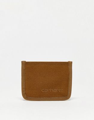 Carhartt WIP carston card holder in brown