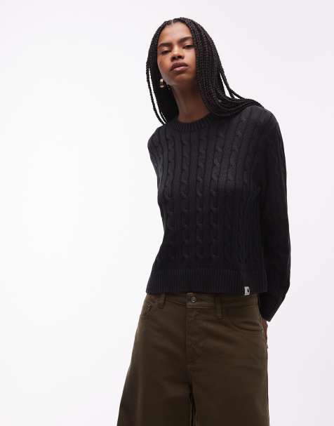 Carhartt WIP – Carter – Bleksvart och stickad tröja - view 1