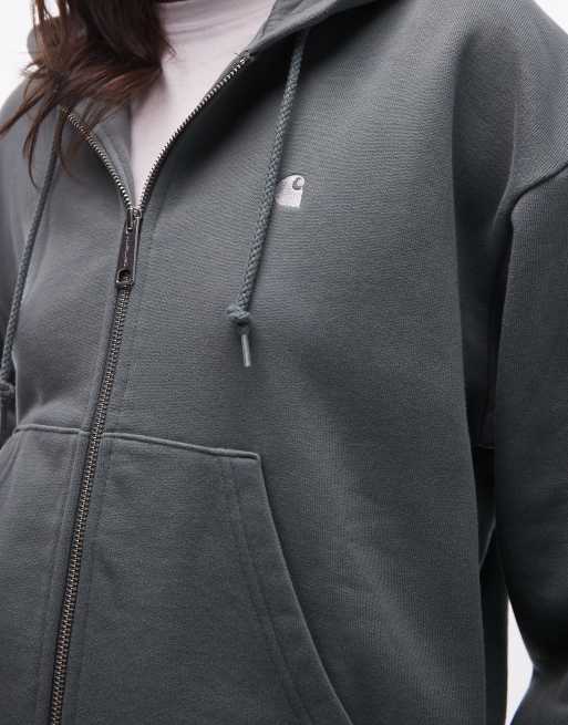 Carhartt WIP – Casey – Grå huvtröja med dragkedja, 2 av 4