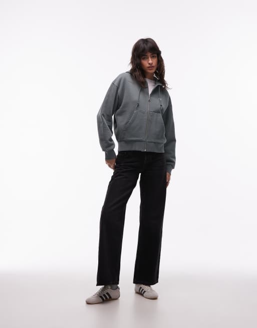 Carhartt WIP – Casey – Grå huvtröja med dragkedja, 3 av 4