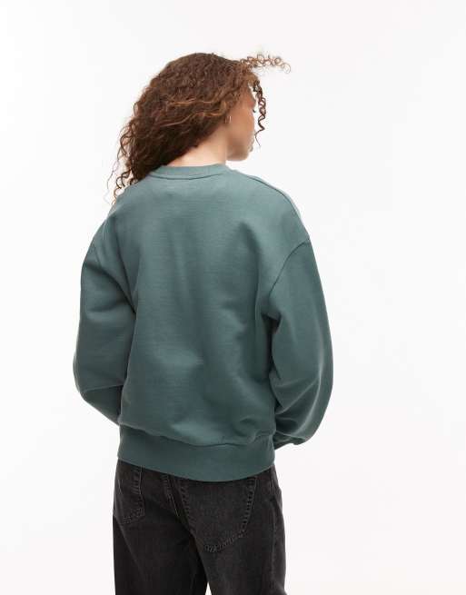 Carhartt WIP - Casey - Grøn sweatshirt, 4 af 4
