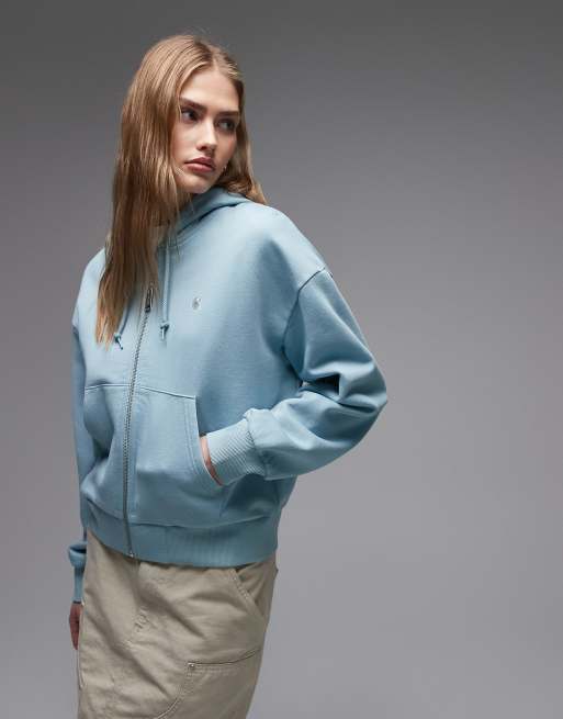 Carhartt WIP - Casey - Hoodie met rits in blauw, 3 van 4