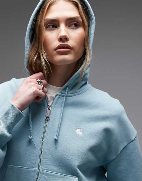 Carhartt WIP - Casey - Sweat à capuche zippé - Bleu - view 1