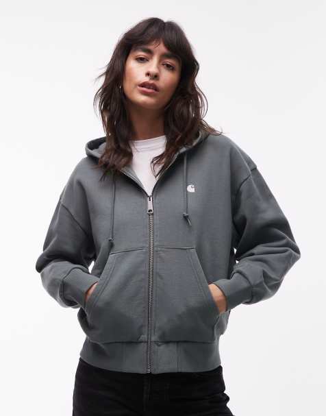 Carhartt WIP - Casey - Sweat à capuche zippé - Vert pâle - view 1