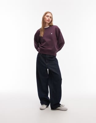 Carhartt WIP - Casey - Sweatshirt in Pflaume-Lila