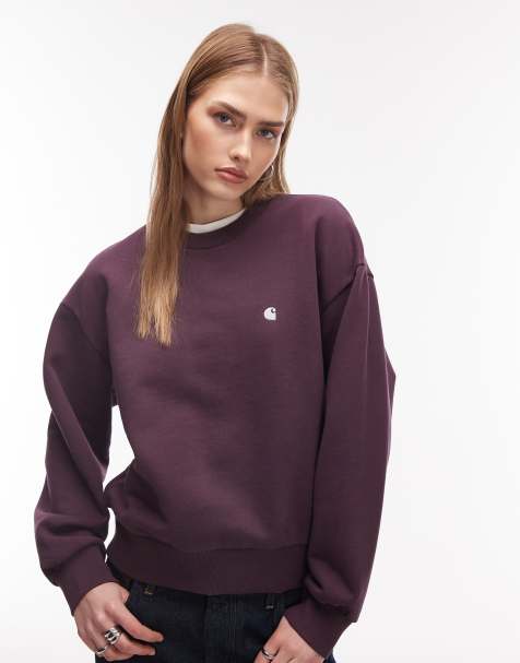 Carhartt WIP - Casey - Sweatshirt in pruimrood - view 1