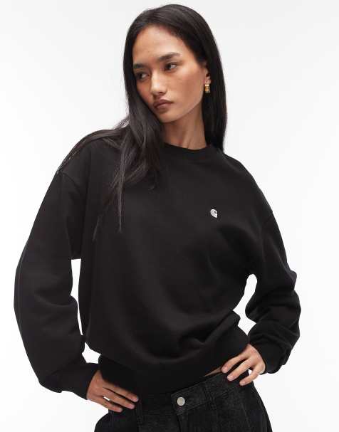 Carhartt WIP – Casey – Sweatshirt in Schwarz - view 1