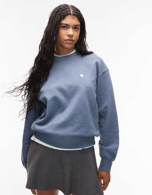 Carhartt WIP - Casey - Sweatshirt in verwaschenem Blau