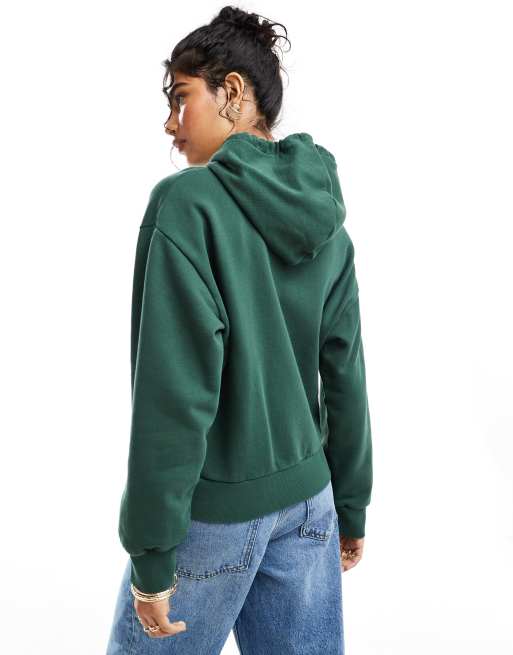 Carhartt WIP casey zip up hooded sweatshirt in khaki ASOS