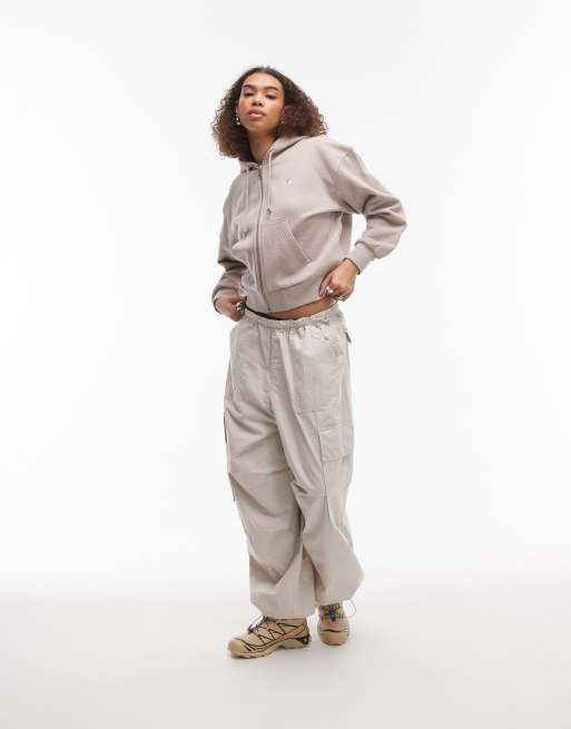 Carhartt WIP Casey zip up hoodie in beige, 2 of 4