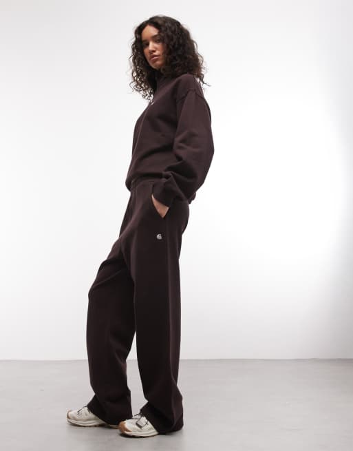 Carhartt WIP - Cassie - Joggers a fondo ampio marrone scuro, 2 di 5
