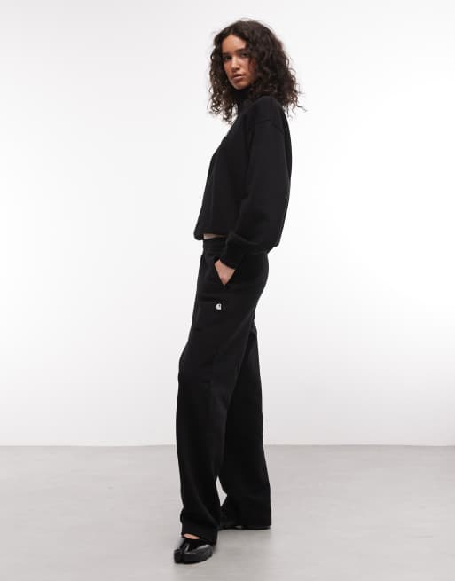 Carhartt WIP – Cassie – Jogginghose in Schwarz mit weitem Bein, 3 von 5