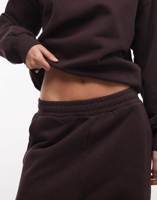 Carhartt WIP – Cassie – Mörkbruna mjukisbyxor med vida ben, 5 av 5