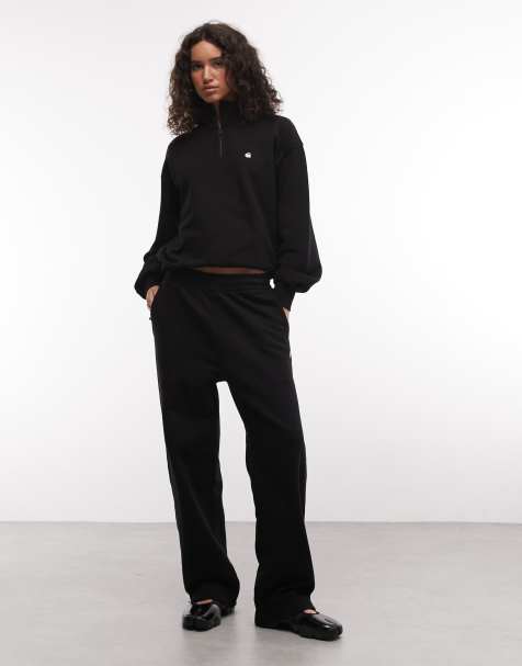 Carhartt WIP Cassie wide leg joggers in black - view 1