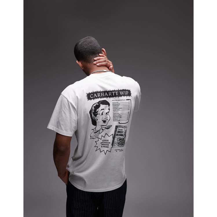 Tシャツ・カットソー CARHARTT WIP 'Catalogue' T-shirt White/Black Carhartt Catalogue T-Shirt - White / Black | Flatspot
