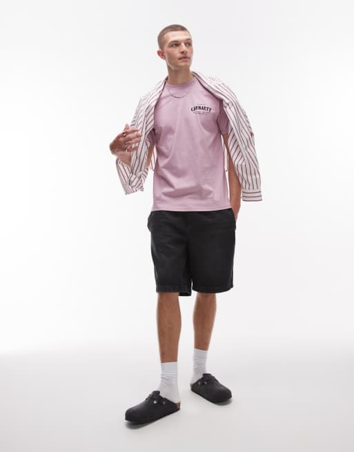 Carhartt WIP Catalogue logo t-shirt in pink, 4 of 4