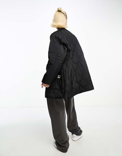 Carhartt WIP Charleston Veste matelassée longue Noir ASOS