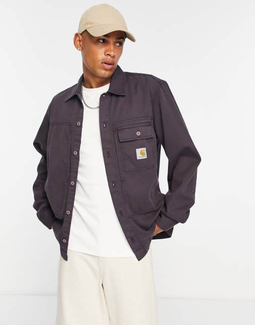 Carhartt WIP charter shirt in purple