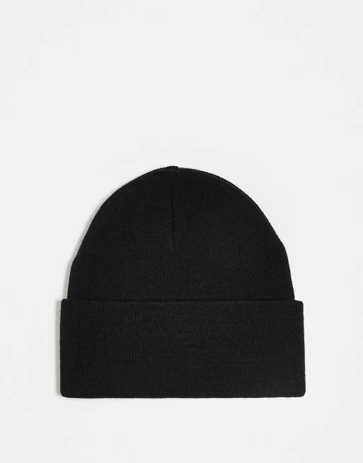 Carhartt WIP Chase beanie in black, 2 of 3
