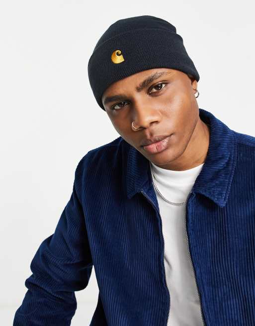 Carhartt WIP - Chase - Beanie in marineblauw