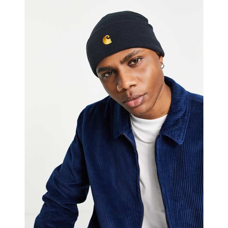 Navy carhartt clearance beanie