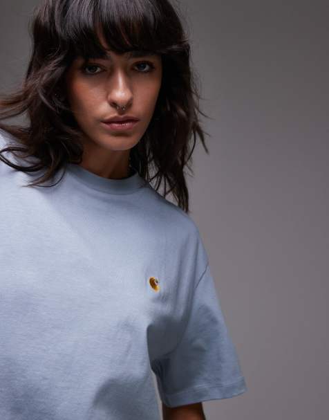 Carhartt WIP – Chase – Blå t-shirt med korta ärmar - view 1