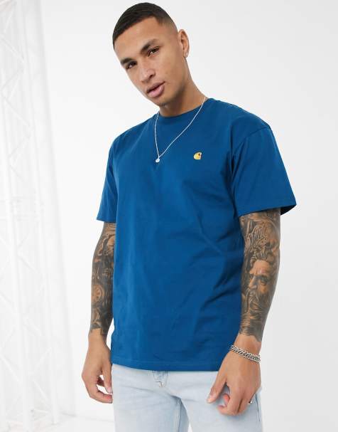 Carhartt WIP – Chase – Blaues T-Shirt - view 1