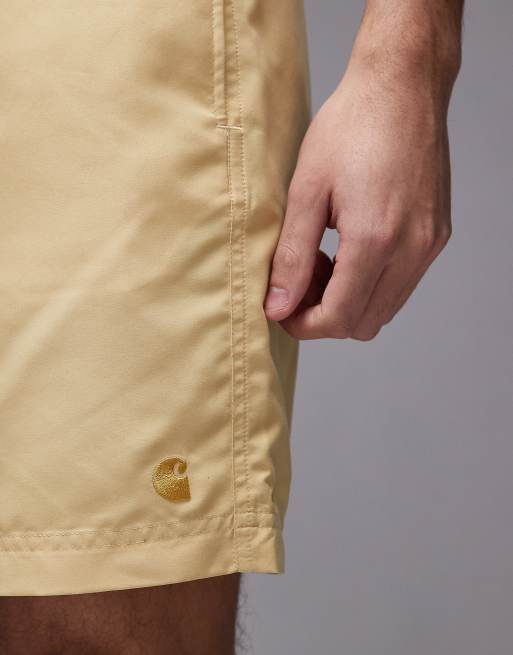 Carhartt WIP - Chase - Boxer da bagno gialli, 4 di 4