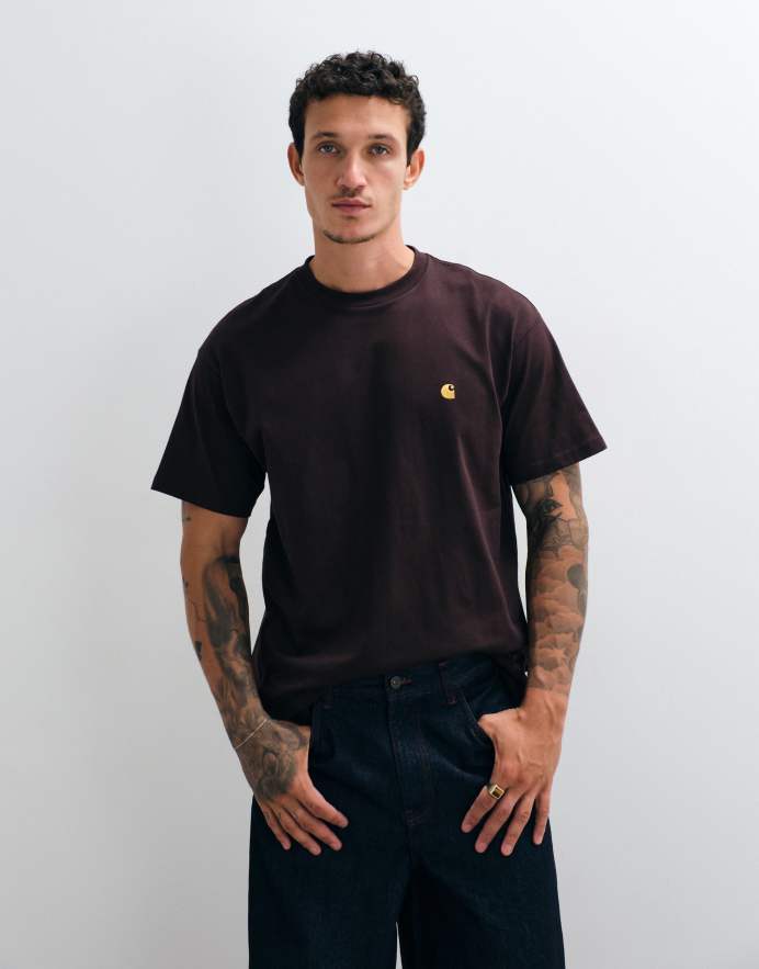 Carhartt WIP Chase - Camiseta marrón oscuro
