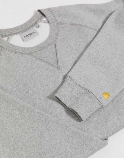 Carhartt WIP - Chase - Felpa grigia, 4 di 4